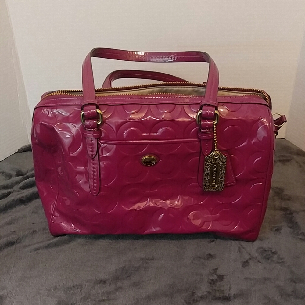 Coach Peyton Embossed Shoulder Bag